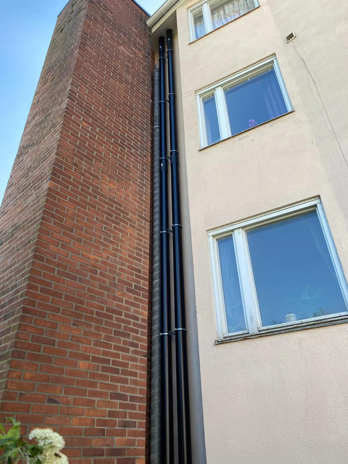 Ventilationsstammar i begränsat utrymme
